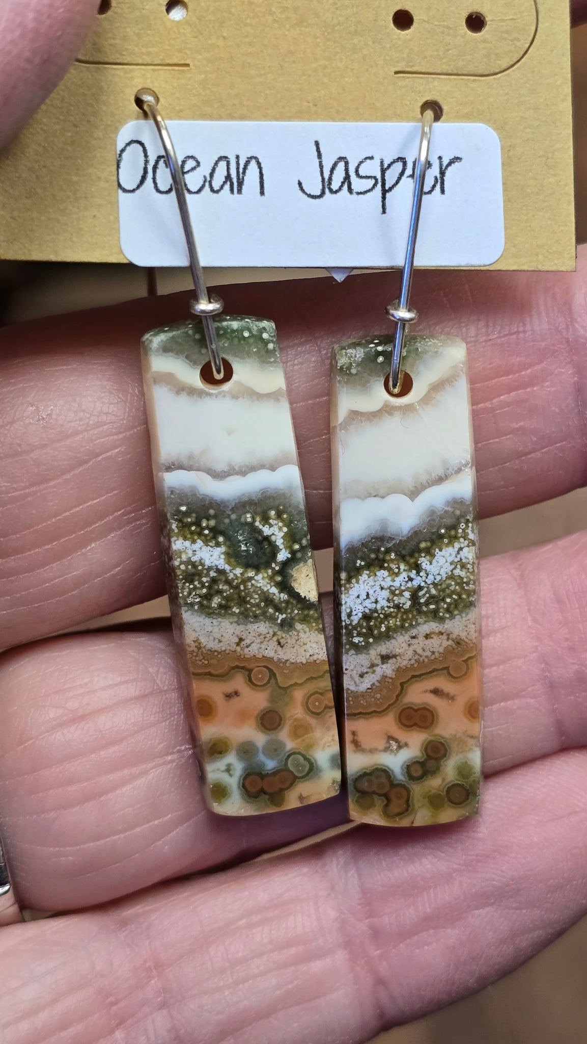 Ocean jasper earrings