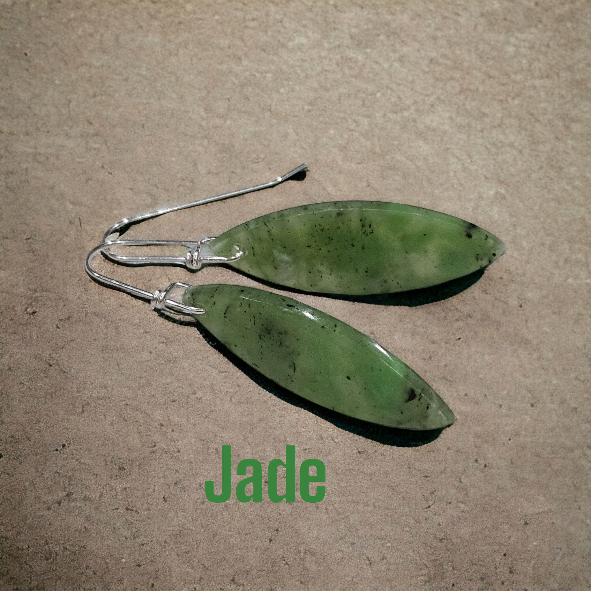 Jade earrings