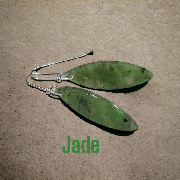 Jade earrings