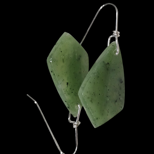 Jade earrings