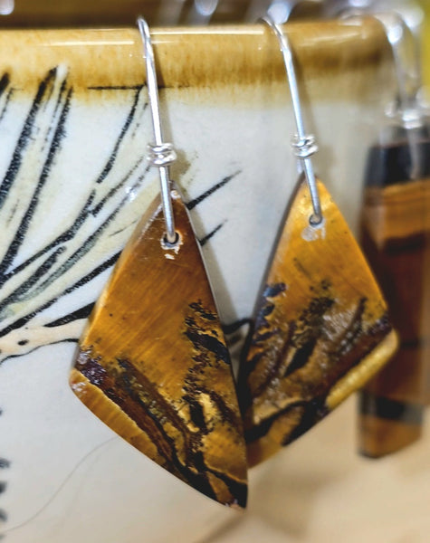 Tigers Eye Earrings