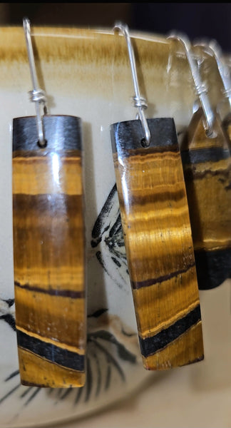 Tigers Eye Earrings