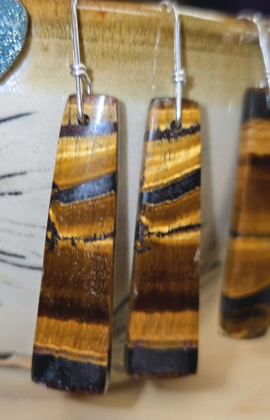 Tigers Eye Earrings