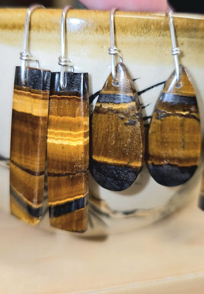 Tigers Eye Earrings
