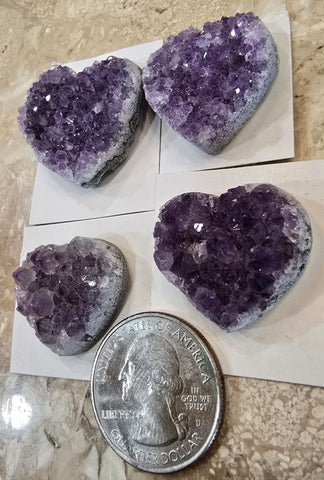 Uruguay crystal hearts