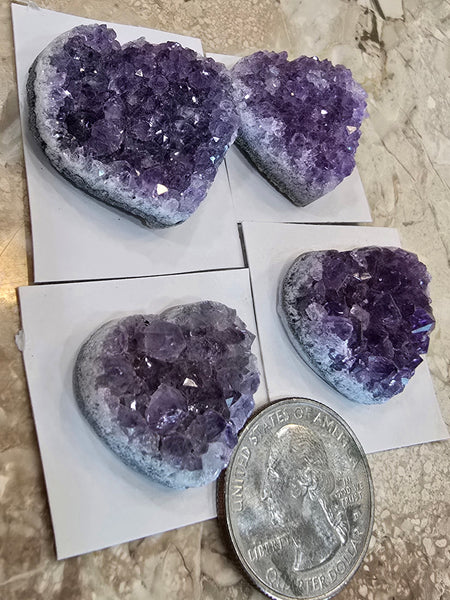 Uruguay crystal hearts