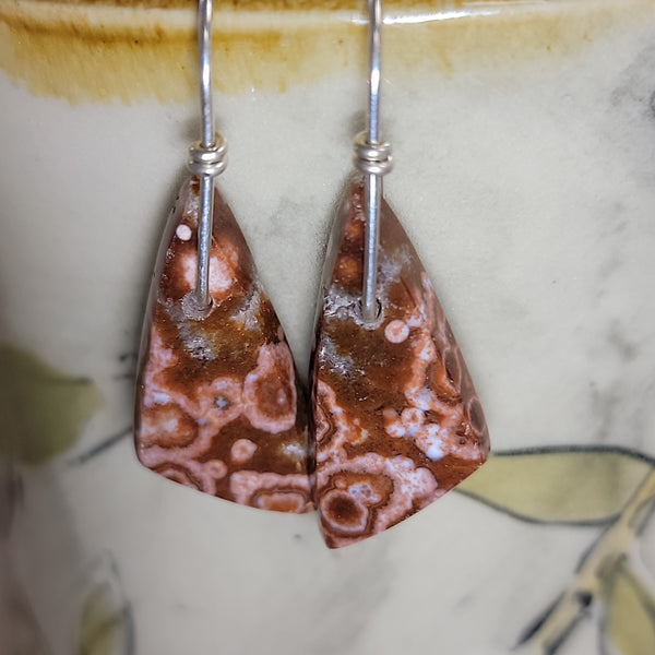 Red Ocean Jasper earrings
