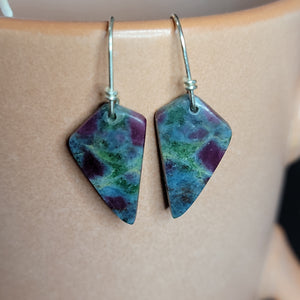 Ruby in Kyanite earrings