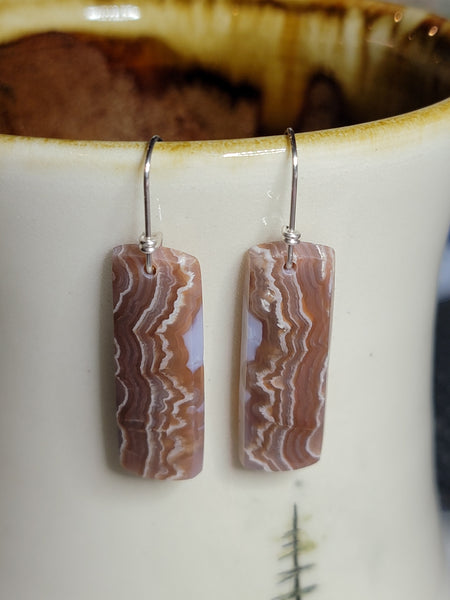 Crazy Lace Agate Earrings