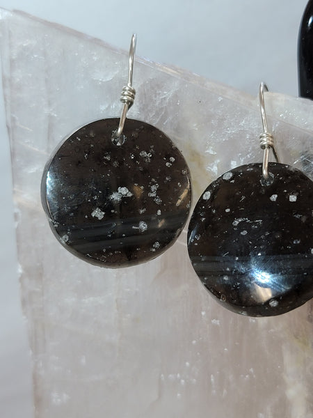 RARE Galaxy Obsidian Earrings