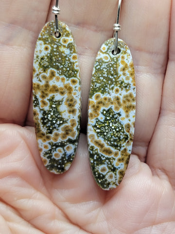 Ocean jasper earrings