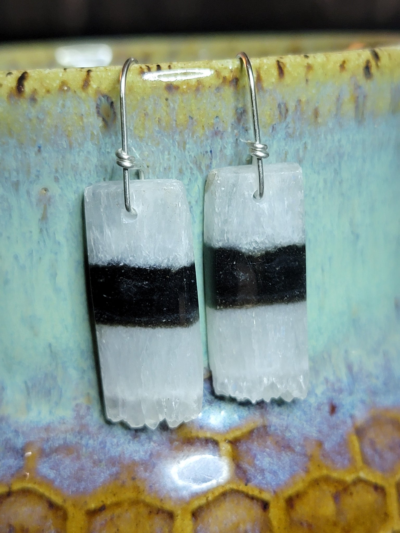 Druzy agate earrings
