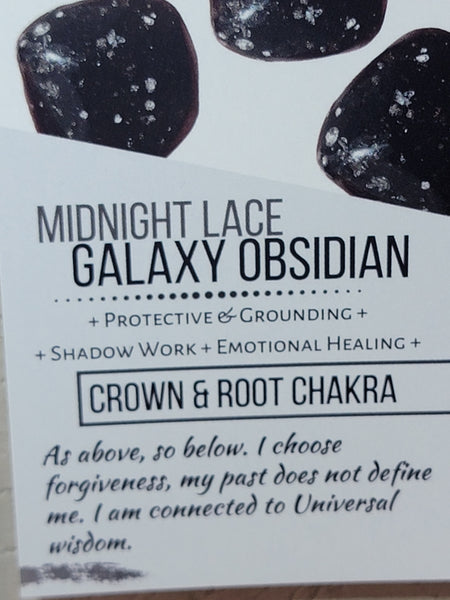 RARE Galaxy Obsidian Earrings