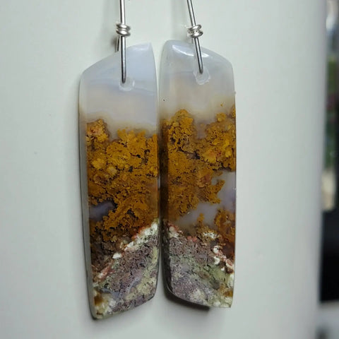 Sea Moss Agate earrings