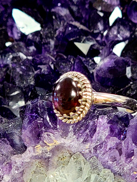 Garnet ring size 8