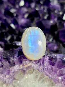 Large Blue Moonstone size 8
